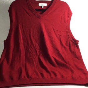 Turnbury Mens Vest Sweater Grandpa Red Size XXL
